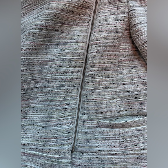 J crew asymmetrical moto pink peppercorn tween jacket blazer - Picture 7 of 7